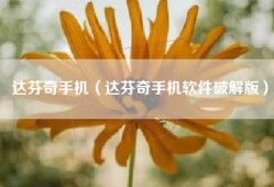 达芬奇手机（达芬奇手机软件破解版）