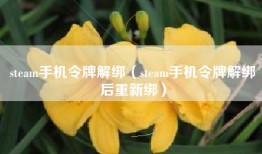 steam手机令牌解绑（steam手机令牌解绑后重新绑）