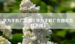 华为手机广告图（华为手机广告图片怎样关闭）