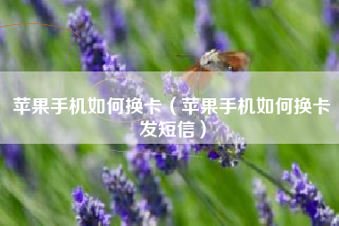 苹果手机如何换卡（苹果手机如何换卡发短信）